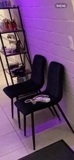 2 zwarte stoelen, Ophalen, Gebruikt, Twee, Zwart