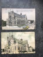 2 cartes postales Bruxelles - O.L.V.-ter-Zavelkerk - Sablon, Bruxelles (Capitale), Enlèvement ou Envoi