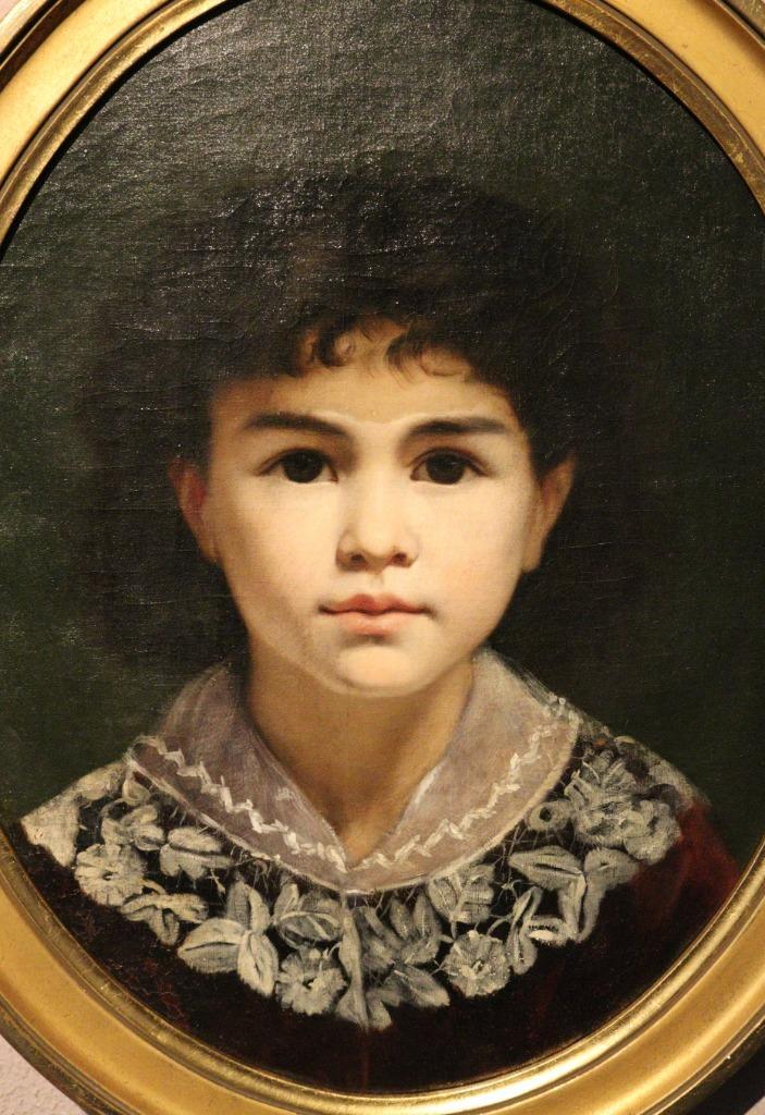Olieverfportret van een jongen, Antiek en Kunst, Kunst | Schilderijen | Klassiek, Ophalen of Verzenden