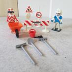 Vintage playmobil politie, wegenwerker en onderdelen, Enlèvement ou Envoi