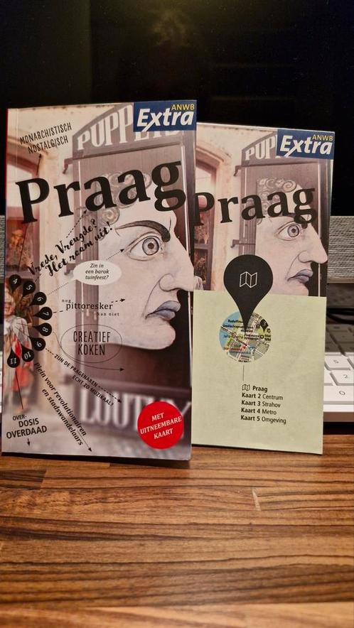 Reisgids Praag anwb extra met uitneembare grote kaary, Boeken, Reisgidsen, Zo goed als nieuw, Reisgids of -boek, Europa, ANWB