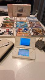 Nintendo DS met 9 games, Wit, Zo goed als nieuw, DS Lite, Ophalen