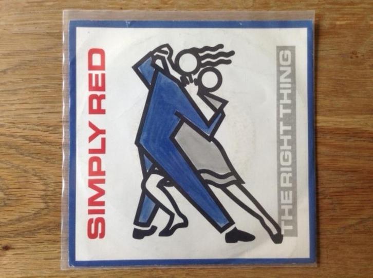 single simply red, Cd's en Dvd's, Vinyl Singles, Single, Pop, 7 inch, Ophalen of Verzenden