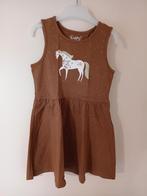 Bruine zomerjurk met paard, C&A, Meisje, Ophalen of Verzenden, Zo goed als nieuw