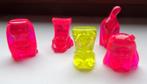 Setje Gogo’s Crazy Bones (fluo/doorschijnend), Verzamelen, Ophalen of Verzenden, Nieuw