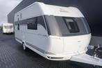 Nieuwe 4pers.Hobby met queens bed, treinzit, Caravans en Kamperen, Koelkast, Hobby, Bedrijf, Treinzit