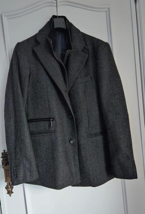 wollen jas van Society maat 50, Kleding | Heren, Jassen | Winter, Zo goed als nieuw, Maat 48/50 (M), Grijs, Ophalen of Verzenden