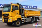 MAN TGS 33.420 2 Zijdige kipper + kraan 6x6 Stuur as, Automaat, MAN, Bedrijf, Diesel