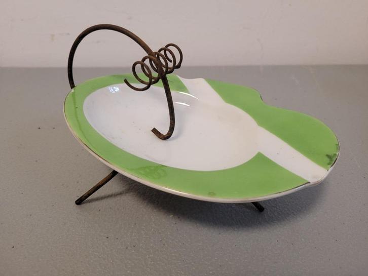 oude asbak en sigarettenhouder, aardewerk en vintage ijzer, Antiek en Kunst, Kunst | Designobjecten, Ophalen of Verzenden