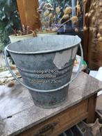 Zinken emmer, Tuin en Terras, Ophalen, Overige materialen, Gebruikt, Minder dan 30 cm