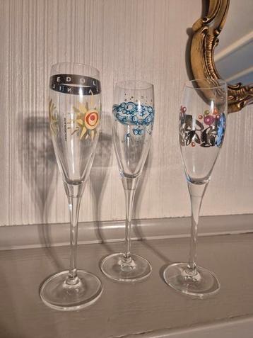 Feestelijke kristallen champagne glazen Ritzenhoff beschikbaar voor biedingen