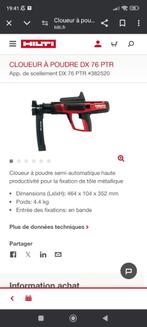 Cloueur a poudre Hilti DX 76 PTR., Bricolage & Construction, Outillage | Outillage à main, Comme neuf, Enlèvement