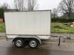 Gesloten dubbelas aanhangwagen remorque 750 kg, Auto diversen, Aanhangers en Bagagewagens, Ophalen