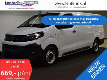 Opel Vivaro 1.5 Diesel 120 pk L3 All-In Lease v.a. 669,- p/m beschikbaar voor biedingen