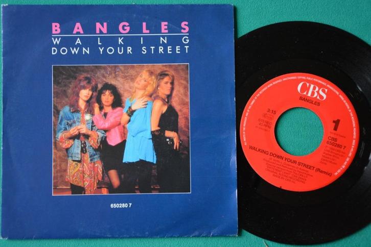 Bangles – Walking Down Your Street - vinyl singel (12), Cd's en Dvd's, Vinyl Singles, Zo goed als nieuw, Single, Rock en Metal