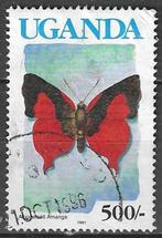 Uganda 1991 - Yvert 619a - Vlinder Axiocerses amanga  (ST), Timbres & Monnaies, Timbres | Afrique, Affranchi, Envoi, Autres pays