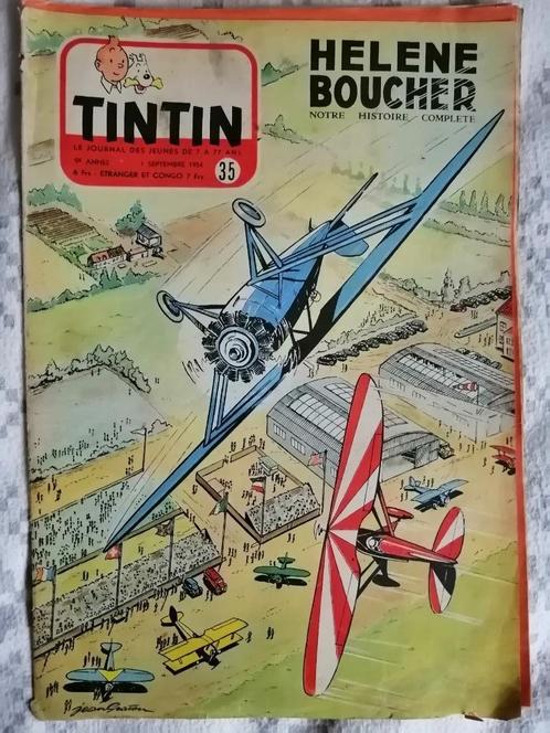 Journal de TINTIN édition Belge n35 - 1 septembre 1954, Verzamelen, Tijdschriften, Kranten en Knipsels, Tijdschrift, Ophalen of Verzenden