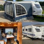 Zeer mooie caravan Hobby met mover en voortent, Caravans en Kamperen, Caravans, Vast bed, Rondzit, Hobby, Particulier