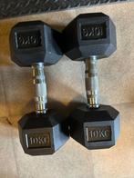 Nieuwe hexa dumbells 10 kg, Enlèvement, Neuf, Bras, Haltère