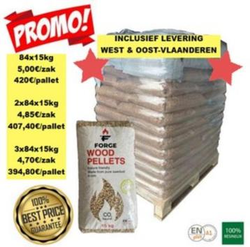 PELLETS PROMO - KEUZE UIT 8 SOORTEN - INCLUSIEF LEVERING ! beschikbaar voor biedingen