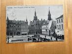 Postkaart Leuven: Place Marguerite & Hotels des postes- 1909, Verzamelen, Verzenden, Voor 1920, Gelopen, Vlaams-Brabant