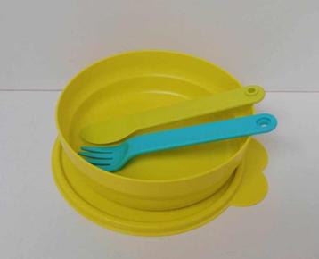 Tupperware™ « Onbijtset - Ontbijtgranenkom + Bestek » geel beschikbaar voor biedingen