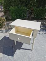 Bijzettafeltje met schuif, Huis en Inrichting, Tafels | Bijzettafels, Ophalen, Gebruikt, Klassiek, 55 tot 75 cm