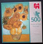 Jumbo puzzel Zonnebloemen Vincent van Gogh  - 500 stuks, Ophalen of Verzenden, Zo goed als nieuw