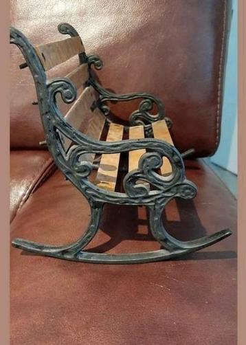 Vintage Gietijzeren bankje,25 cm lengte beschikbaar voor biedingen
