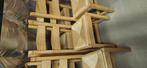 6 zware eiken stoelen in goede staat, Huis en Inrichting, Stoelen, Ophalen, Zo goed als nieuw