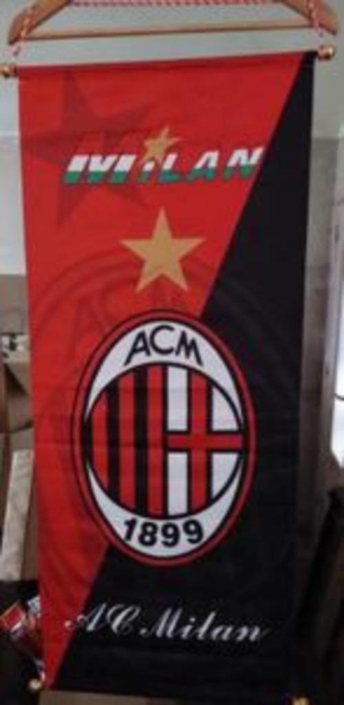 Drapeau Foot Milan, Diversen, Vlaggen en Wimpels, Nieuw, Ophalen