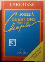 Larousse - Jouez à question pour un champion, Enlèvement ou Envoi