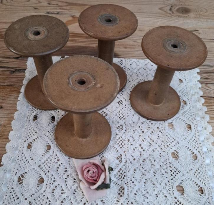 Nog 3 brede oude Franse houten klossen, Antiek en Kunst, Curiosa en Brocante, Ophalen of Verzenden