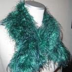 Groene langharige sjaal/ Nieuw, Kleding | Dames, Mutsen, Sjaals en Handschoenen, Ophalen of Verzenden, Nieuw, Sjaal