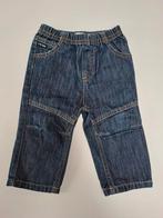Mt 74 Donkerblauwe denimbroekje met rekkerband, Kinderen en Baby's, Babykleding | Maat 74, Broekje, Ophalen of Verzenden, Zo goed als nieuw