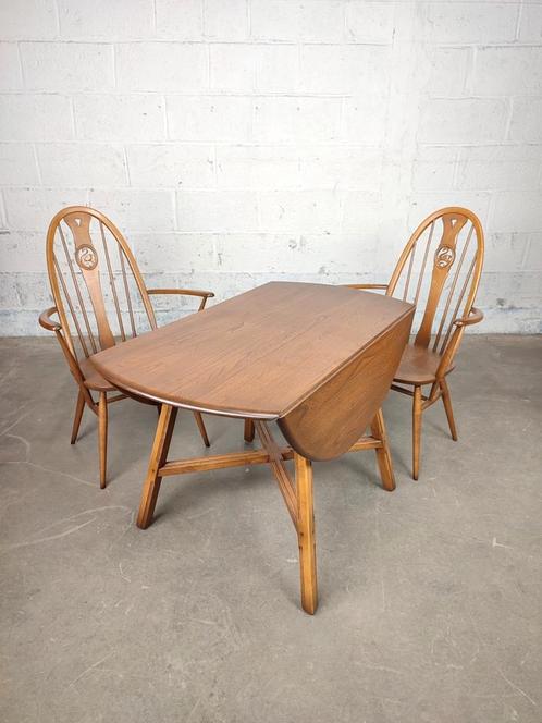 Vintage Ercol hangoor tafel met stoelen, Maison & Meubles, Tables | Tables à manger, Enlèvement ou Envoi