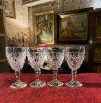 4 verres de liqueur en cristal de  bohème, Antiquités & Art