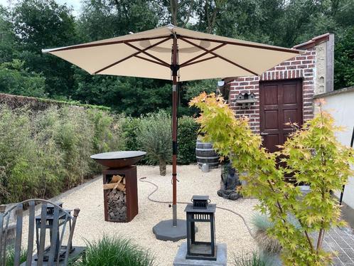 Parasol Ikea 300cm met betonnen voet, Tuin en Terras, Parasols, Nieuw, Overige typen, 2 tot 3 meter, Kantelbaar, Ophalen