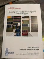 Encyclopedie van de criminologische wetenschappen, Boeken, Ophalen, Zo goed als nieuw
