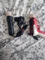 Lot PS3 : 2 Motion Controllers + Caméra + Pistolet Move, Enlèvement ou Envoi, Comme neuf