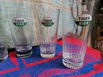 3 verschillende Tiger Bier ribbelglazen Aalst., Verzamelen, Ophalen of Verzenden, Zo goed als nieuw