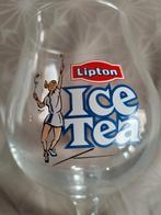 4 Lipton ice teaglazen, Ophalen of Verzenden, Zo goed als nieuw, Frisdrankglas