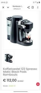Rombouts koffiemachine, Elektronische apparatuur, Koffiezetapparaten, Ophalen, Koffiemachine, Zo goed als nieuw, Koffiepads en cups