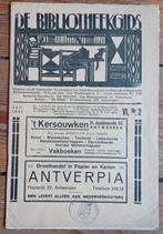 De bibliotheekgids Antwerpen 1927 lino Henri Van Straten, Boeken, Kunst en Cultuur | Beeldend, Ophalen of Verzenden