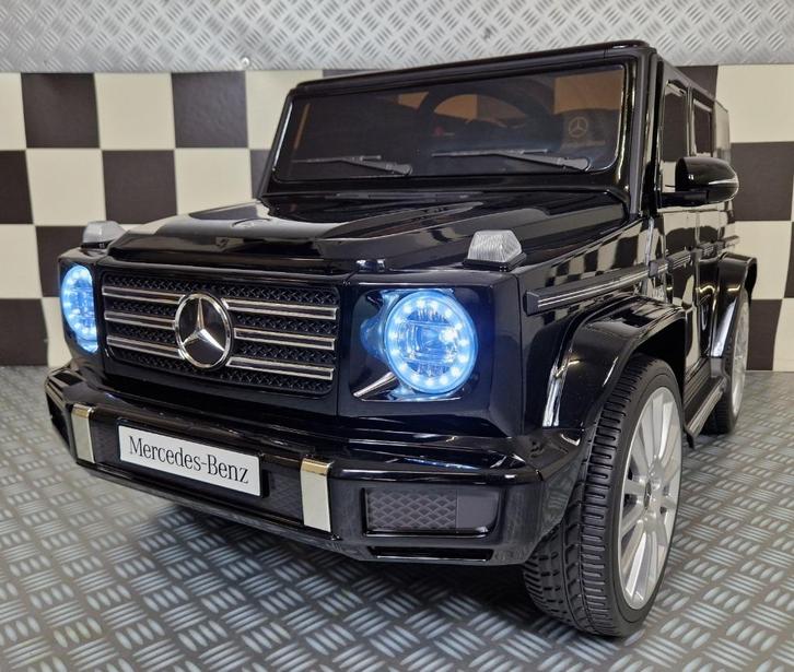 Kinderauto Mercedes G500 - soft start - leren zit - met RC, Kinderen en Baby's, Speelgoed |Speelgoedvoertuigen, Nieuw, Afstandsbediening