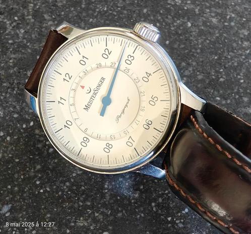 Montre MeisterSinger Perigraph Ivoire, Handtassen en Accessoires, Horloges | Heren, Staal, Staal, Ophalen