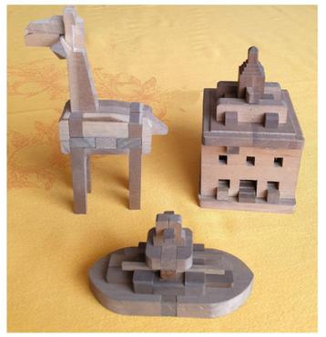 3 Japanse 🧩 vintage puzzels 🏯 Yamanaka Kumiki beschikbaar voor biedingen