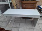 Witte bureau Micke Ikea in perfecte staat, Tuin en Terras, Ophalen, Zo goed als nieuw