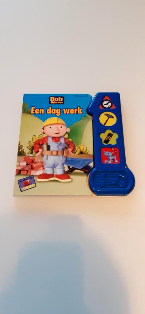 Bob de Bouwer - Een dag werk (met geluid), Boeken, Kinderboeken | Baby's en Peuters, Zo goed als nieuw, 1 tot 2 jaar, Uitklap-, Voel- of Ontdekboek