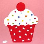 Bedankje - Naamkaartjes cupcake rood - 10 stuks voor 2€ !!!, Ophalen, Nieuw, Kraamcadeau